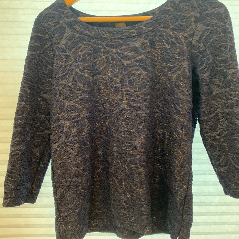 Ann Taylor regal mid sleeve blouse